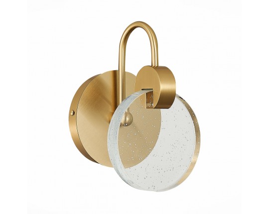 SL6104.201.01 Бра ST-Luce Золотистый/Прозрачный,С пузырьками воздуха LED 1*3W 3000K