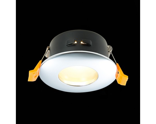 ST213.108.01 Св-к встр. Хром GU10 1*50W  IP44 D84xH50 220V Без ламп