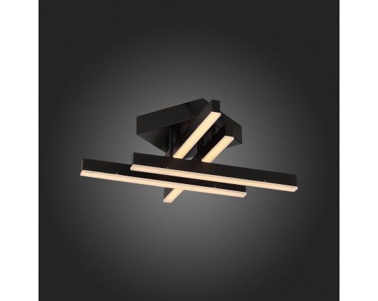 SL933.402.04 Люстра потолочная ST-Luce Черный/Черный, Белый LED 1*22W 3000K/4000K/6000K