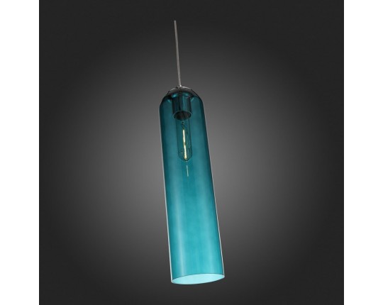 SL1145.183.01 Светильник подвесной ST-Luce хром/зеленый E27 1*60W