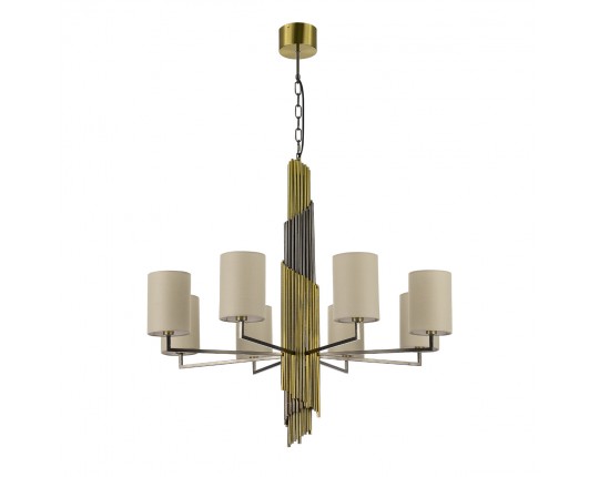 SL1638.303.08 Светильник подвесной ST-Luce Латунь/Серый E14 8*42W