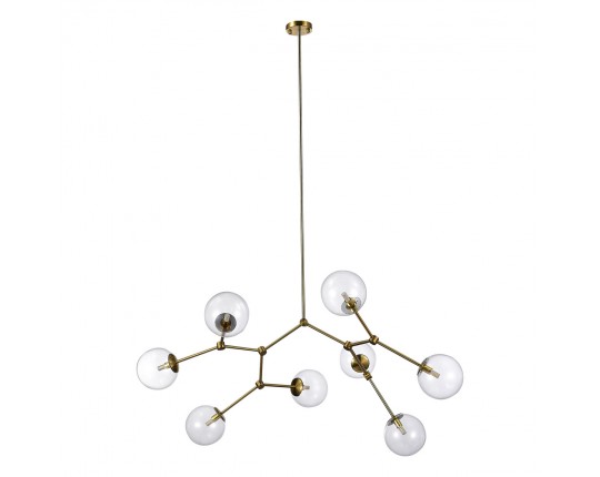 SL1506.203.08 Люстра подвесная ST-Luce Золотистый/Прозрачный E14 8*40W