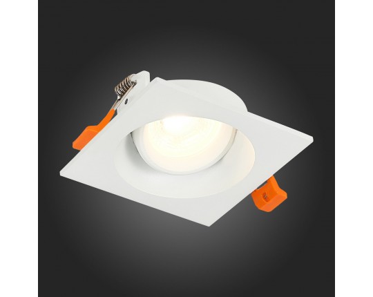 ST208.518.01 Св-к встр. Белый GU10 1*50W  L94xW94xH40 220V Без ламп