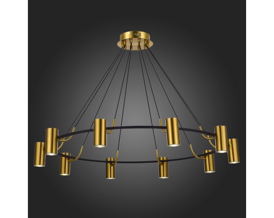 SL1215.403.10 Светильник подвесной ST-Luce Черный, Латунь/Латунь GU10 10*5W 4000K