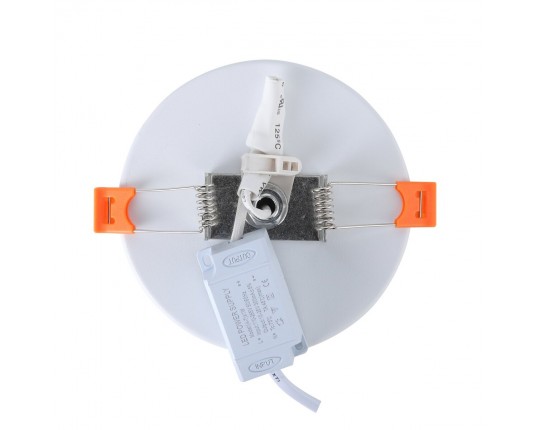 ST104.502.06 Светильник встраиваемый Белый LED 1*6W 3000K 468Lm Ra>80 120° IP20 D110xH20 170-240V