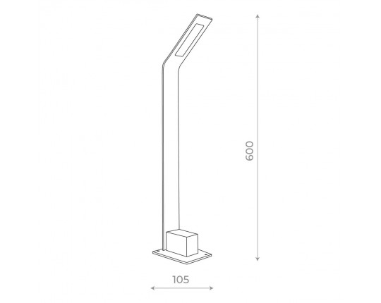 SL094.405.01 Светильник уличный наземный ST-Luce Черный/Черный LED 1*6W 4000K