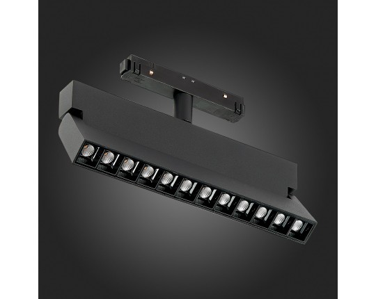 ST362.436.12 Магнитный трековый светильник Черный LED 1*12W 3000K 1 009Lm Ra>80 36° IP20 L219xW22xH1