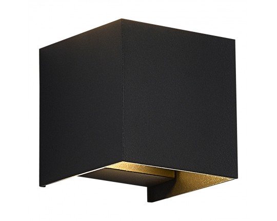 SL9513.401.01 Светильник уличный настенный ST-Luce черный/черный LED 1*10W 2700K