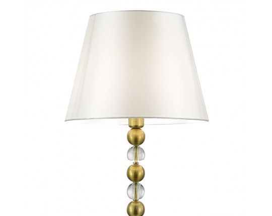 SL2003.305.01 Светильник напольный ST-Luce латунь/белый E27 1*40W