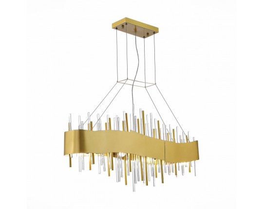 SL1633.213.08 Люстра подвесная ST-Luce Матовое золото/Матовое золото,Прозрачный E14 8*40W