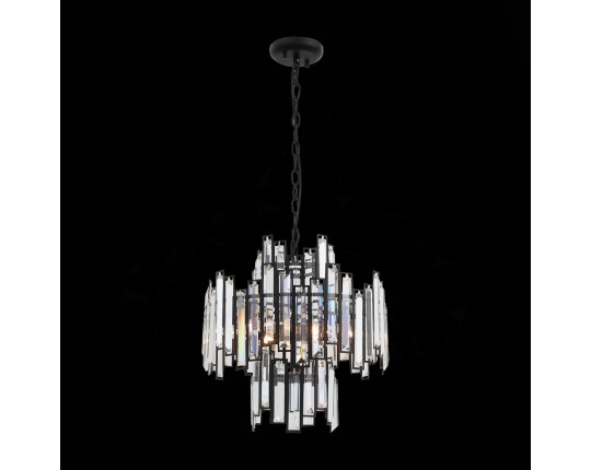 SL665.443.06 Люстра подвесная ST-Luce Черный/Черный, Прозрачный E14 6*40W