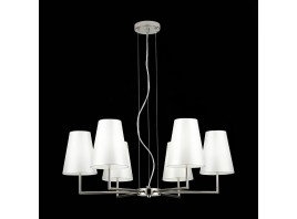 SLE105903-06 Светильник подвесной Никель/Белый E14 6*40W