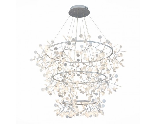 SL379.103.486 Люстра подвесная ST-Luce Серебристый/Белый LED 486*0,5W 3500K
