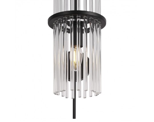 SL6145.401.01 Светильник настенный ST-Luce черный/прозрачный E14 1*40W