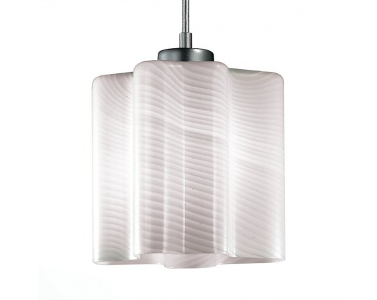 SL117.503.01 Светильник подвесной ST-Luce Серебристый/Белый с полосками E27 1*60W