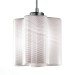 SL117.503.01 Светильник подвесной ST-Luce Серебристый/Белый с полосками E27 1*60W