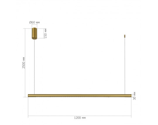 SL6238.303.01 Светильник подвесной ST-Luce латунь/латунь LED 1*20W 4000K