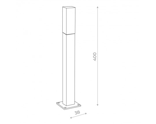 SL101.405.01 Светильник уличный наземный ST-Luce Черный/Белый LED 1*3W 4000K