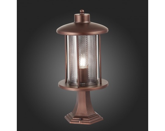 SL080.405.01 Светильник уличный наземный ST-Luce Темный кофе/Прозрачный, Темный кофе E27 1*60W
