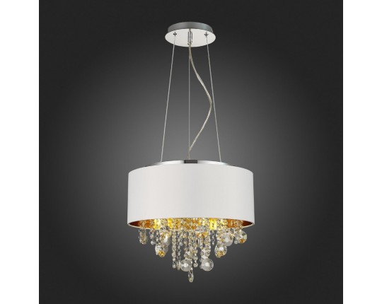 SL1350.503.04 Светильник подвесной ST-Luce Хром/Белый, Золотистый, Прозрачный E14 4*40W