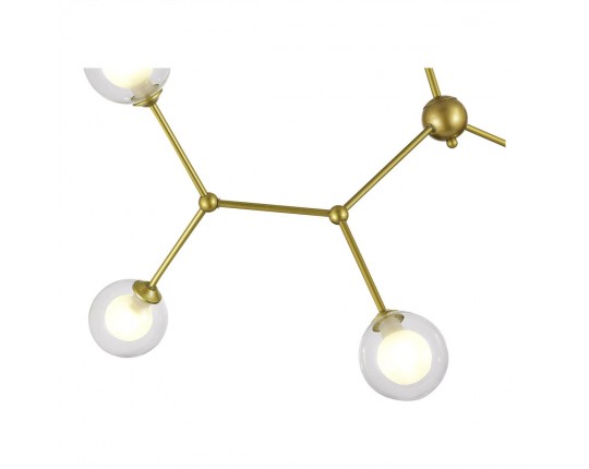 SLE1106-203-06 Светильник подвесной Золотистый/Прозрачный, Белый G9 LED 6*5W