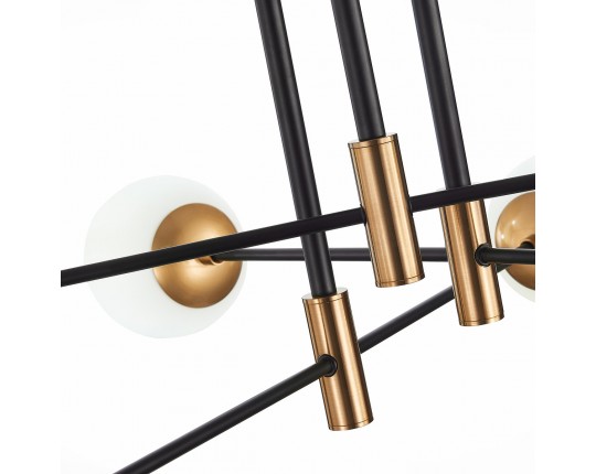 SL1203.402.06 Люстра потолочная ST-Luce Бронза,Черный/Белый E27 6*40W