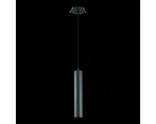 ST151.408.01 Встраиваемый подвесной светильник Черный GU10 1*50W  IP20 D54xH290 220V Без ламп