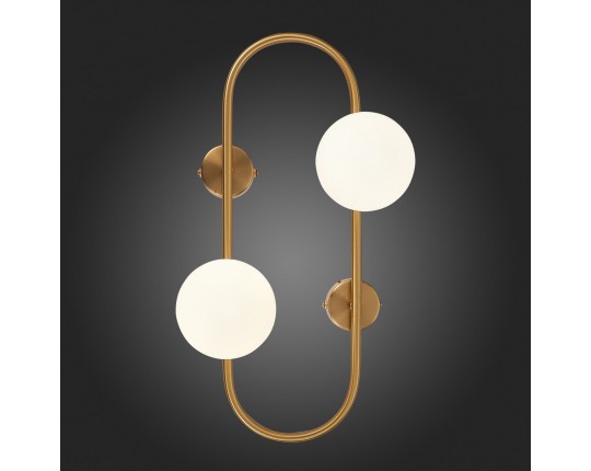 SL1149.301.02 Бра ST-Luce Латунь/Белый G9 2*5W