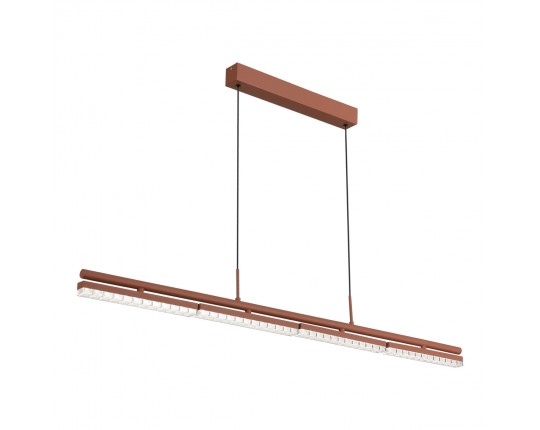 SL1018.603.04 Светильник подвесной ST-Luce терракотовый/прозрачный LED 1*32W 4000K