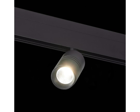 ST365.436.07 Магнитный трековый светильник Черный LED 1*7W 3000K 595Lm Ra>90 36° IP20 L-xW44xH90 48V