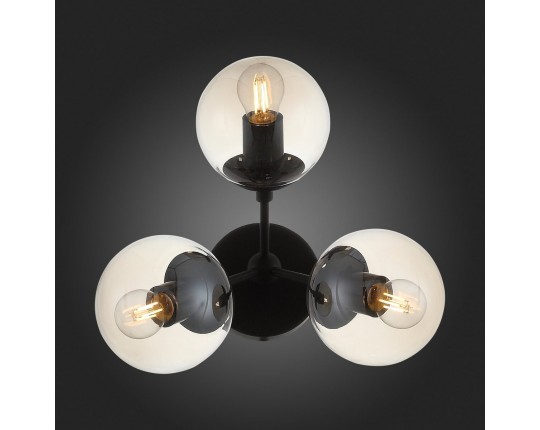 SL549.411.03 Бра ST-Luce Черный/Янтарный E27 3*40W