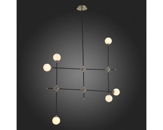 SL429.403.06 Светильник потолочный ST-Luce Черный, Золото/Белый G9 6*5W