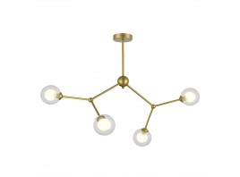 SLE1106-203-04 Светильник подвесной Золотистый/Прозрачный, Белый G9 LED 4*5W