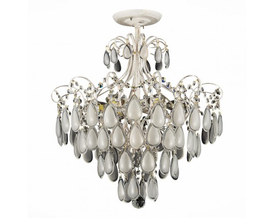 SLE160302-06 Светильник потолочный Золотистый/Белый матовый E14 6*60W