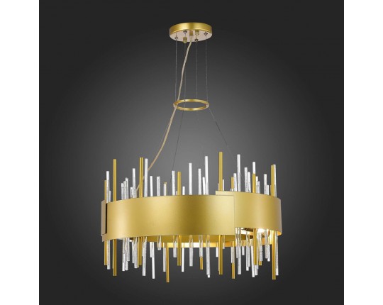 SL1633.203.12 Люстра подвесная ST-Luce Матовое золото/Матовое золото,Прозрачный E14 12*40W