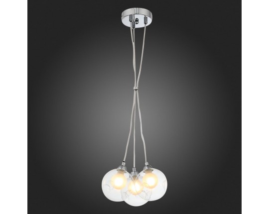 SL431.113.03 Светильник подвесной ST-Luce Хром/Прозрачный, Белый G9 3*5W