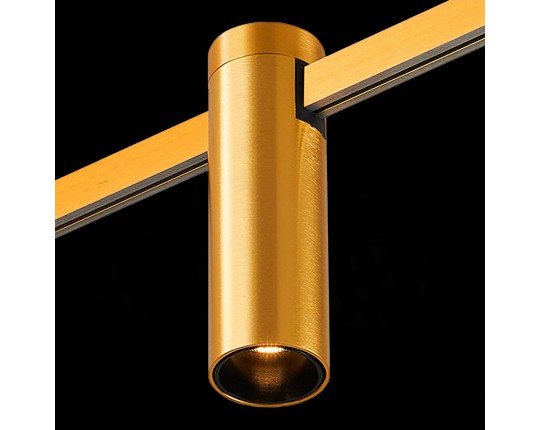 ST810.206.05 Магнитный трековый светильник FARM Золотистый LED 1*5W 3000K 230Lm Ra90 60 IP20 D35xH11