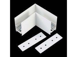 ST007.519.00 Угол-соединитель для подвесного / накладного магнитного шинопровода  ST-Luce Белый