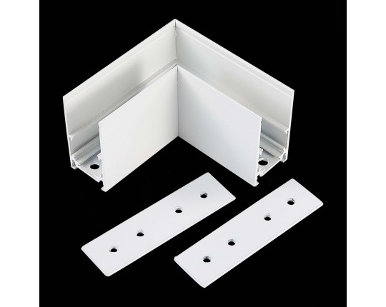 ST007.519.00 Угол-соединитель для подвесного / накладного магнитного шинопровода  ST-Luce Белый
