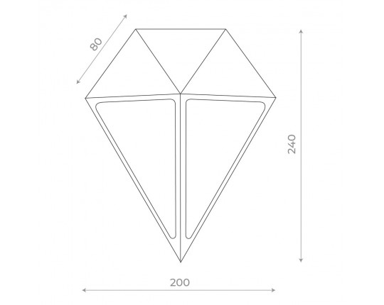 SL9500.441.01 Светильник уличный настенный ST-Luce Черный/Белый,Черный LED 1*12W 4000K