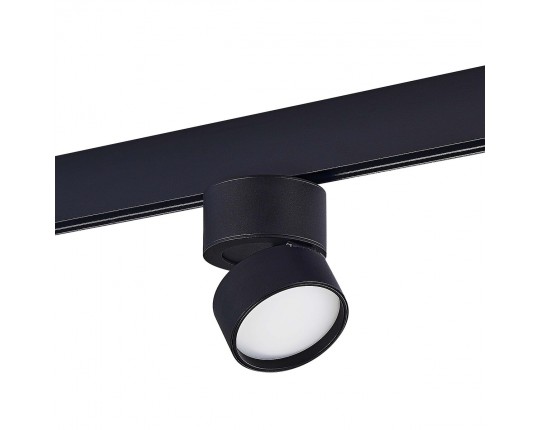 ST809.446.09 Магнитный трековый светильник Черный LED 1*9W 4000K 600Lm Ra>90 120° IP20 D85xH126 48V
