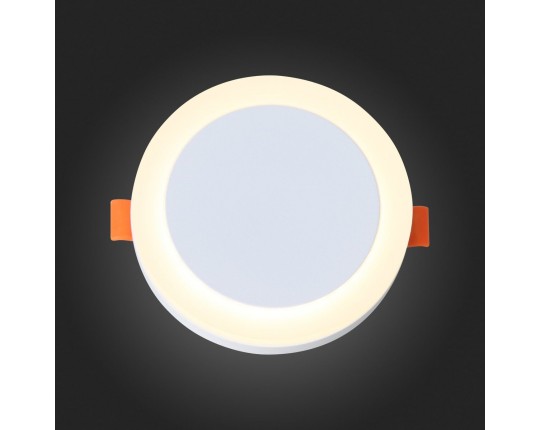 ST104.502.06 Светильник встраиваемый Белый LED 1*6W 3000K 468Lm Ra>80 120° IP20 D110xH20 170-240V