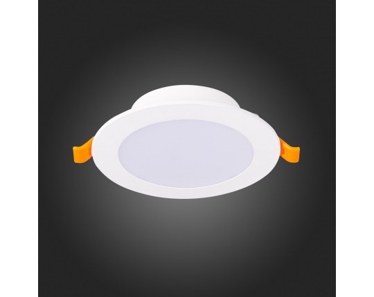 ST210.538.08 Св-к встр. Белый LED 1*8W 3000K 640Lm Ra80 110° IP20 D120xH30 220-240V