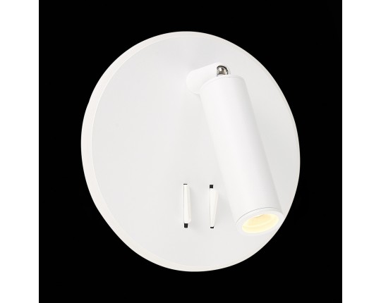 SL1586.513.01 Светильник настенный Белый LED 1*8W 3000K 624Lm Ra>80 24° IP20 L-xW155xH155 170-240V