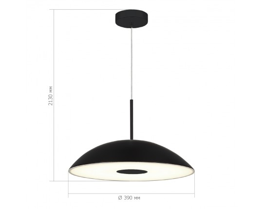 SL6128.403.01 Светильник подвесной ST-Luce Черный/Черный LED 1*24W 3000K