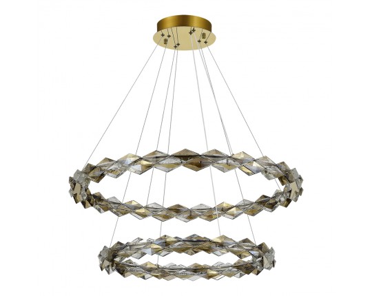 SL6009.203.02 Люстра подвесная ST-Luce Золотистый/Прозрачный,Янтарный LED 1*45W 3000K