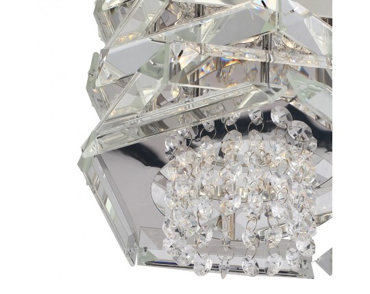 SL6137.103.01 Светильник подвесной ST-Luce никель/прозрачный E14 1*40W