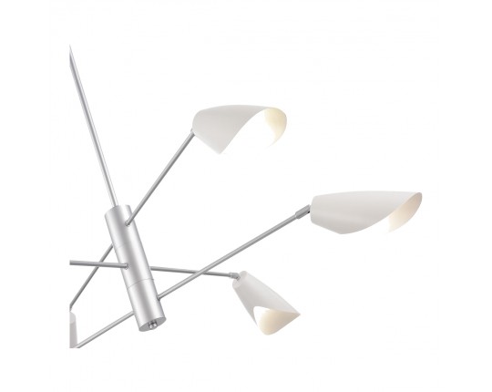 SLE1254-103-06 Светильник подвесной Серебристый/Белый E14 6*60W