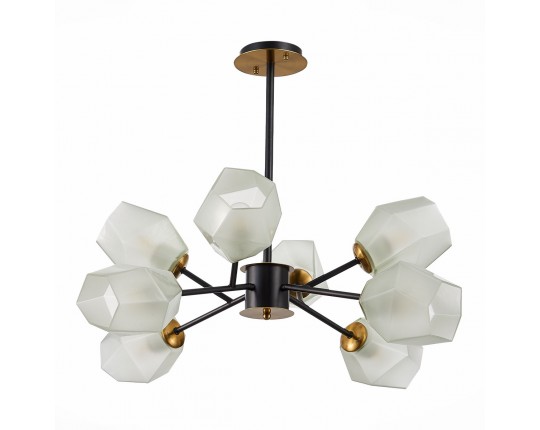 SLE205102-08 Светильник потолочный Латунь, Черный/Белый E27 8*60W