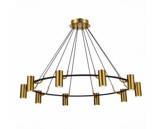 SL1215.403.10 Светильник подвесной ST-Luce Черный, Латунь/Латунь GU10 10*5W 4000K